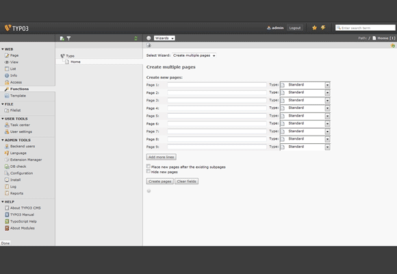 TYPO3+6屏幕截图2