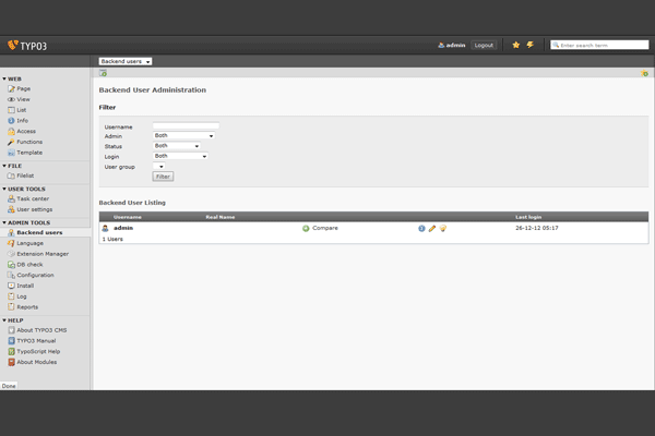 TYPO3+6屏幕截图3