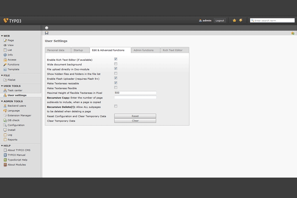 TYPO3+6屏幕截图4