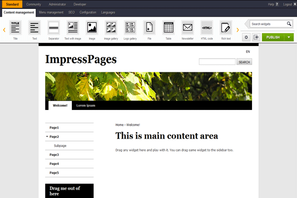 ImpressPages截图2